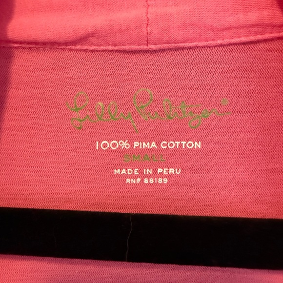 HTF Lilly Pulitzer Womens Vibrant Pink Shrug Cardigan Nevia UPF 50+ - Picture 3 of 3